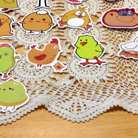 Cute chicks and chickens colorful stickers for cellphones, laptop, lockers - Picture 4 of 5